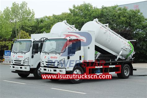 Hot Selling Isuzu Sewage Vacuum Pump Truck In China Powerstar Trucks