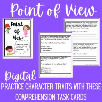 Point Of View Task Cards Writing Responses Google Slides Tpt