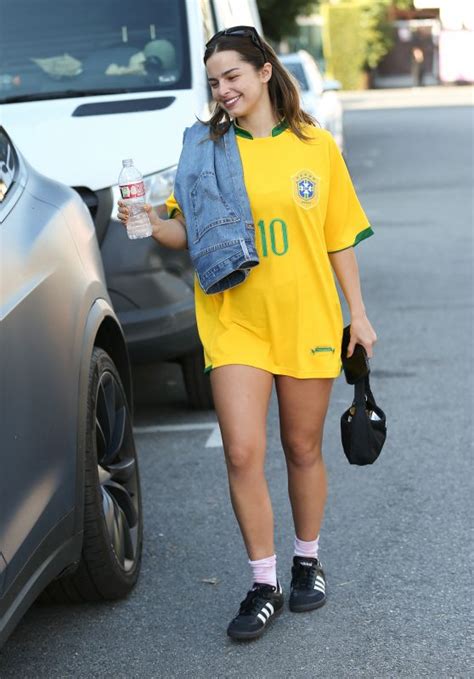 Addison Rae Wears A Brazil Jersey In La 12142022 • Celebmafia