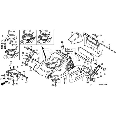 Honda Hrb535k2 Hxe Mzba 6200001 6299999 Cutter Housing Diagram Ghs