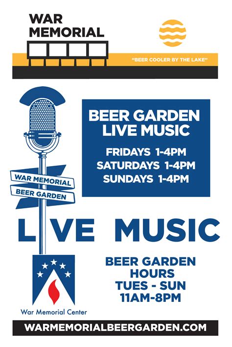 Menus — WAR MEMORIAL BEER GARDEN