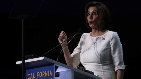 Pelosi speech to California Democrats met with cries of "impeach Trump"