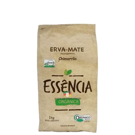 Erva Mate Chimarrão ESSENCIA ORGÂNICA Vácuo Sem Açúcar 1Kg Mate in Box