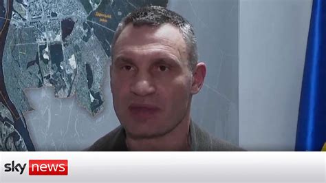 Ukraine Invasion Kyivs Mayor Vitali Klitschko Tells Russians To Go