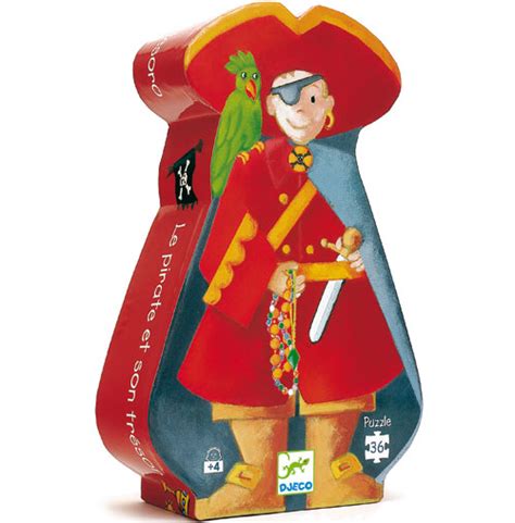 Djeco Le pirate et son trésor Puzzle 36 pièces Puzzle Achat prix