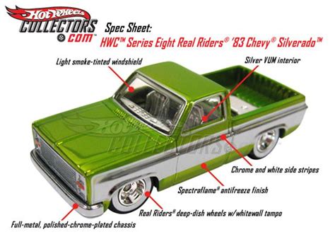 Hot Wheels Red Line Club Real Riders 83 Chevy Silverado