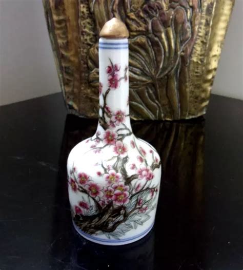 ANCIENNE FIOLE TABATIÈRE en porcelaine de Chine EUR 15 00 PicClick FR