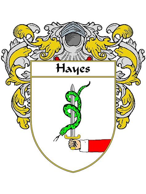 "Hayes Coat of Arms/Family Crest" Canvas Print for Sale by IrishArms | Redbubble