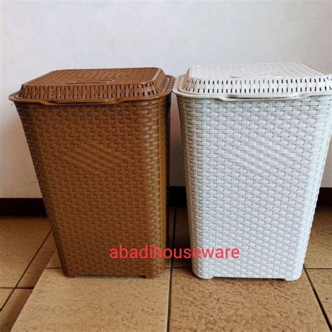 Jual Keranjang Laundry Keranjang Baju Laundry Basket Rotan Plastik Club