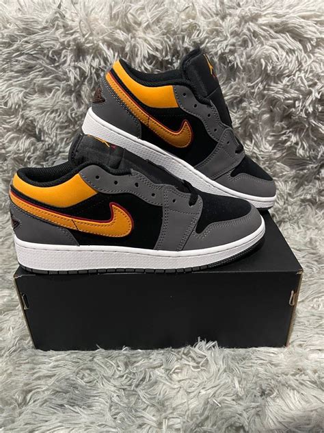 Air Jordan Low Se Light Graphite Vivid Orange Women S Fashion