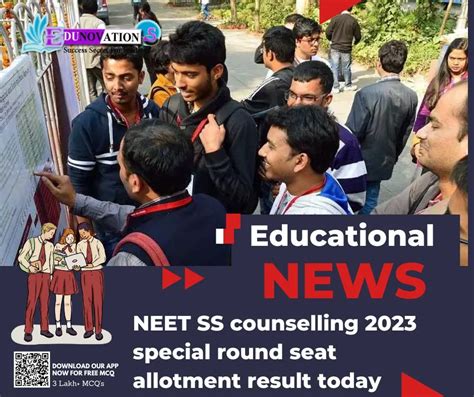 Neet Ss Counselling Special Round Seat Allotment Result Today