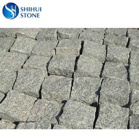 Driveway Use Natural G Grey Granite Cubes Shihui Stone