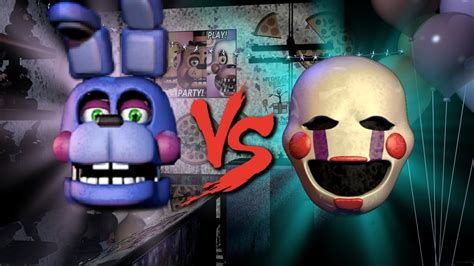 Rockstar Bonnie Vs Puppet ⭐️ La Liga De Fnaf Fnaf Ultimate Custom