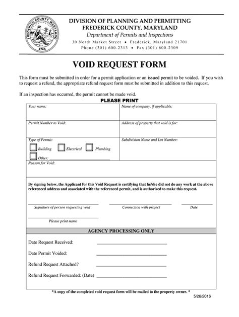 Fillable Online VOID REQUEST FORM Fax Email Print PdfFiller