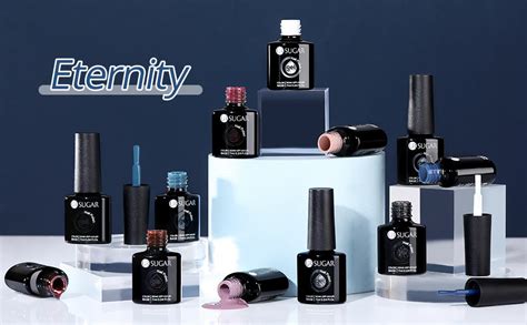 UR SUGAR UV Nagellack Schwarz Weiß Farben Shellac Nude Gellack UV Farbgel Set Braun Glitzer