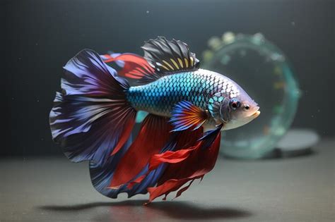 Premium AI Image | Halfmoon betta fish