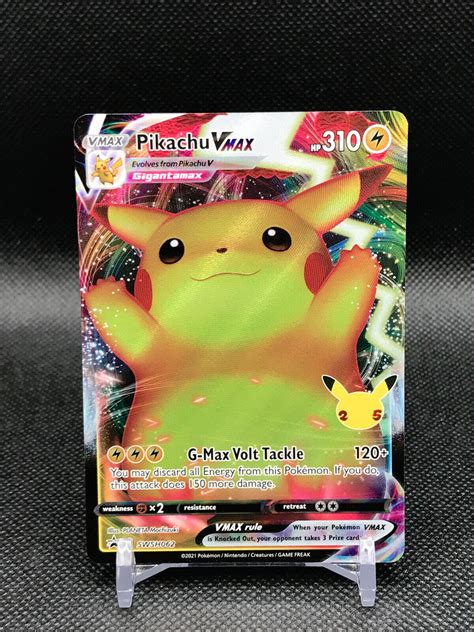 Pokemon Card = Pikachu VMAX = SWSH062 = SWSH: Sword & Shield Promo Values - MAVIN