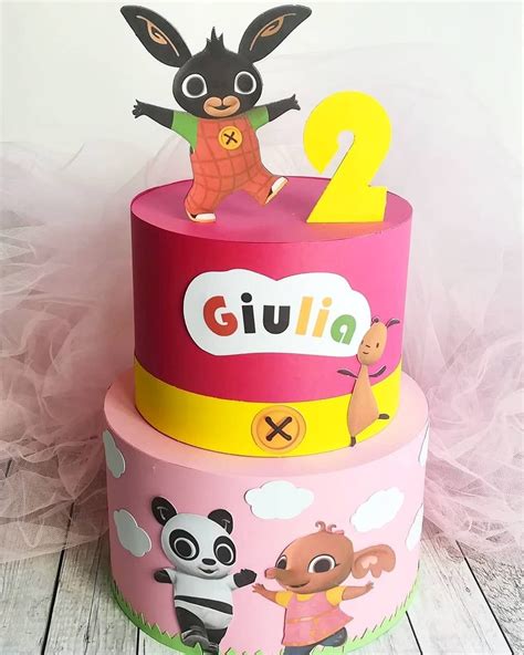 Torta Scenografica In Cartoncino Tema Bing Bing Cardstock Dummy Cake