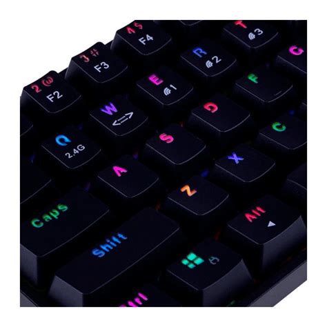 Teclado Mecanico Gamer Dazz Mk Rgb Bluetooth Switch Blue Preto