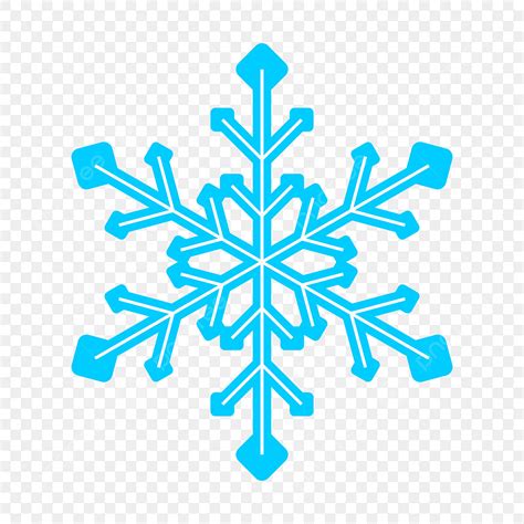 Blue Snowflake Clipart Hd PNG, Blue Snowflake Flower Background ...