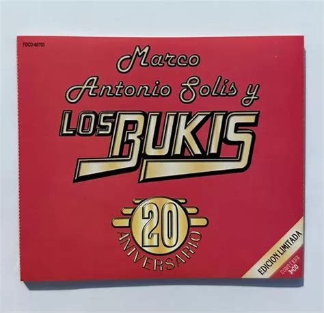 Marco Antonio Solis Y Los Bukis Cd 20 Aniversario 1996 Usa MercadoLibre