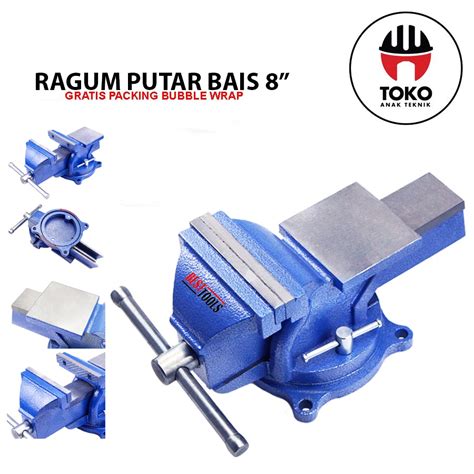 Jual Catok Besi Paron Ragum Meja Putar Inch Bench Vice Original