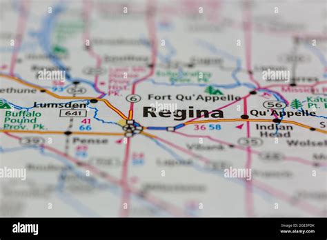 Regina on a map hi-res stock photography and images - Alamy