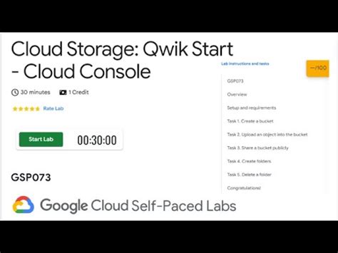 Cloud Storage Qwik Start Cloud Console Gsp Google Cloud