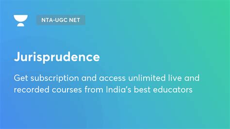 Jurisprudence NTA UGC NET SET Exams Unacademy