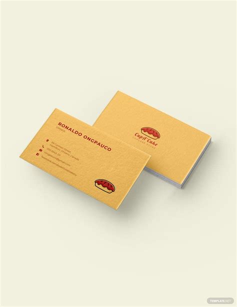 Free Bakery Business Card Templates Editable And Printable