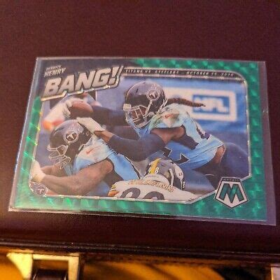 Derrick Henry Panini Mosiac Green Prizm Bang Insert B Titans