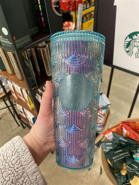 Starbucks Released A New Iridescent Cup That Gives Off Art Deco Vibes