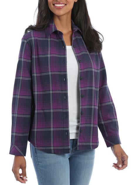 Lee Riders Women S Fleece Lined Flannel Shirt