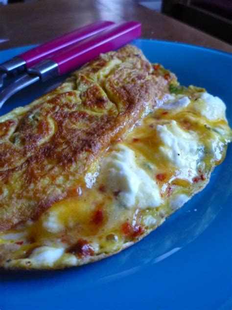 Gourmandises Et Merveilles Omelette Au Ch Vre Frais Et La Menthe