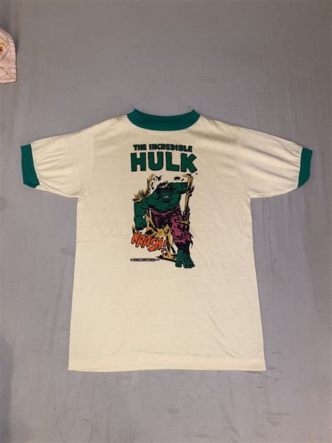 1978 The Incredible Hulk Kids Shirt Vtg Rare 70s Marv… - Gem