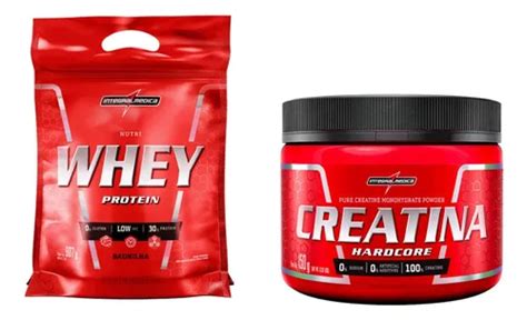 Kit Nutri Whey 907g Creatina 150g Integral Médica Frete Grátis