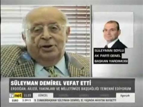 Akparti Genel Ba Kan Yard S Leyman Soylu Konu S Leyman Demirel In