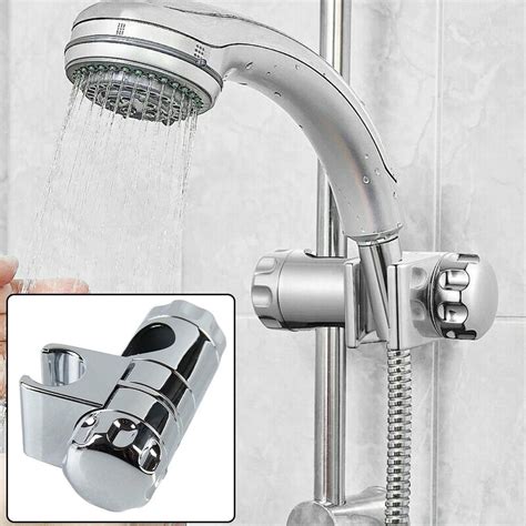 Chrome Shower Rail Head Slider Holder Adjustable Mm Bracket Walmart