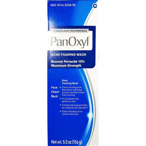 Panoxyl Foaming Wash Benzoyl Peroxide 10 Hargraves Online Healthcare