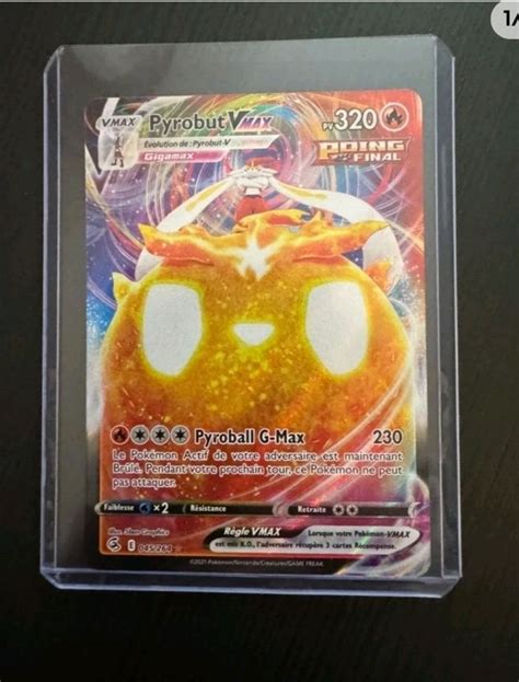 Carte Pokemon PYROBUT 045 264 Vmax Ultra Rare Epée et Bouclier 8 EB08