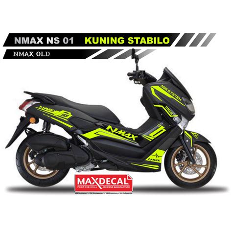 Jual Sticker Nmax Hitam Cutting Stiker Stabilo Shopee Indonesia