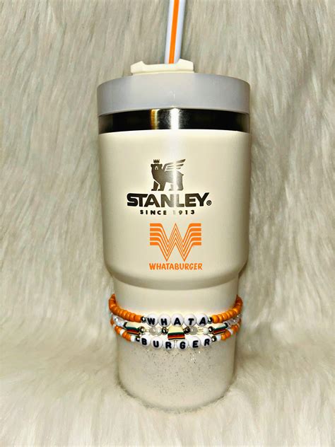 Whataburger Stanley Tumbler Cup Boot Topper Stackable Bracelets Texas