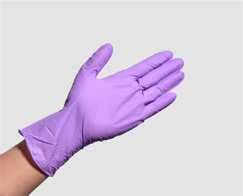 Light Purple Nitrile Disposable Glove Aibon Safety