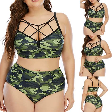 Dihao Two Piece Bikini For Women Clearance Plus Size Women S Comforted