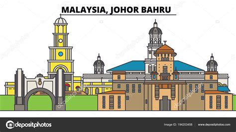 Malaysia Johor Bahru City Skyline Architecture Buildings Streets