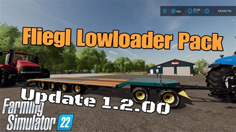 Fliegl Lowloader Pack Update For All Platforms On Fs Youtube