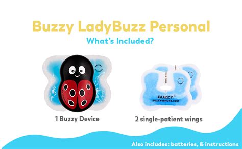 Pain Care Labs Buzzy Personal Ladybuzz Vibrating Ice Pack Non Invasive Cold Pad Device For