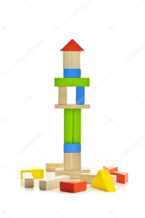 Wooden block tower — Stock Photo © elenathewise #6696475