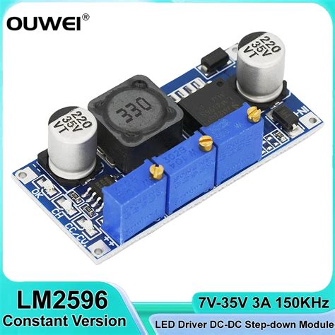 LM2596 LED Driver DC DC Step Down CC CV Power Supply Module Battery