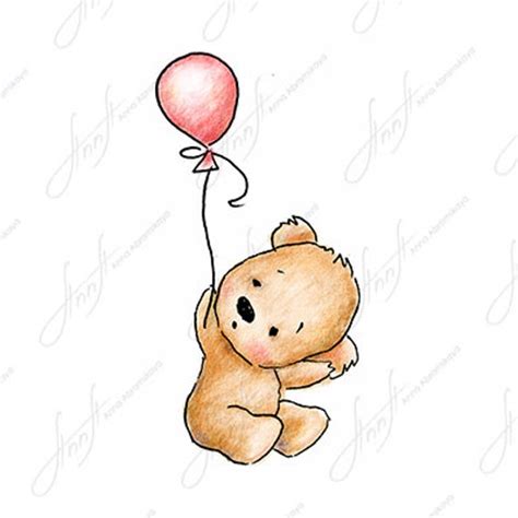 El Dibujo De Un Lindo Osito De Peluche Con Globo Arte M Xico Lupon Gov Ph